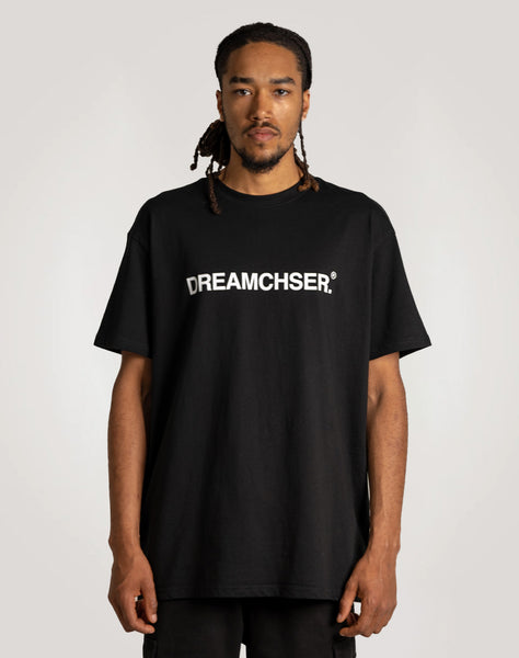 Tシャツ・カットソー LAUGHER Menades T-shirt Black TS38 SUBLIMATION/ Logo mesh Oversize Tee BLACK | BIN